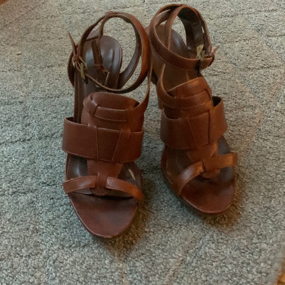 J. Crew leather Menara high-heel sandals size 7